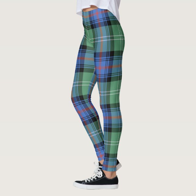 Scotstee Klan Sutherland Old Ancient Tartan Women Leggings (Vänster)