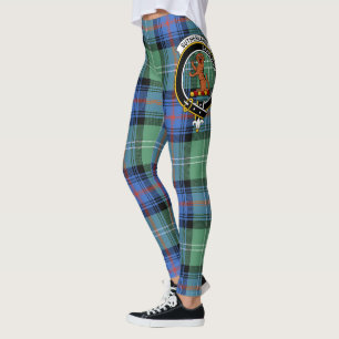 Scotstee Klan Sutherland Old Ancient Vapensköld Ta Leggings