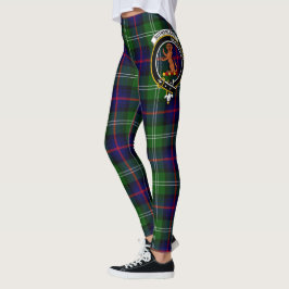 Scotstee Klan Sutherland Vapensköld Tartan Women Leggings