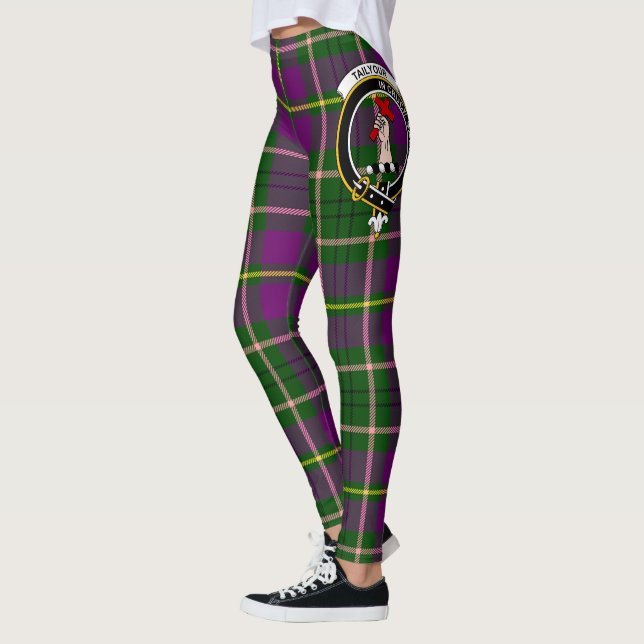 Scotstee Klan Taylor Vapensköld Tartan Women Leggi Leggings (Vänster)