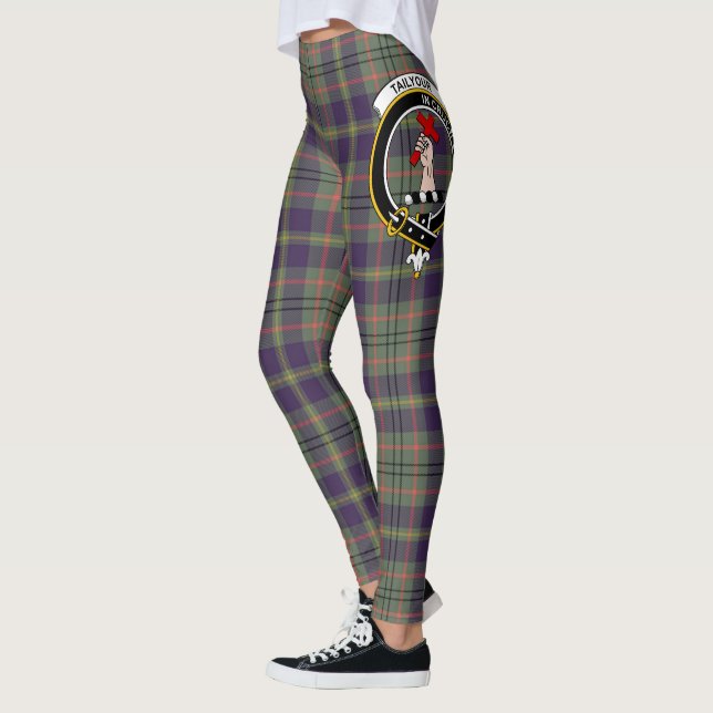 Scotstee Klan Taylor Wea Vapensköld Tartan Women Leggings (Vänster)