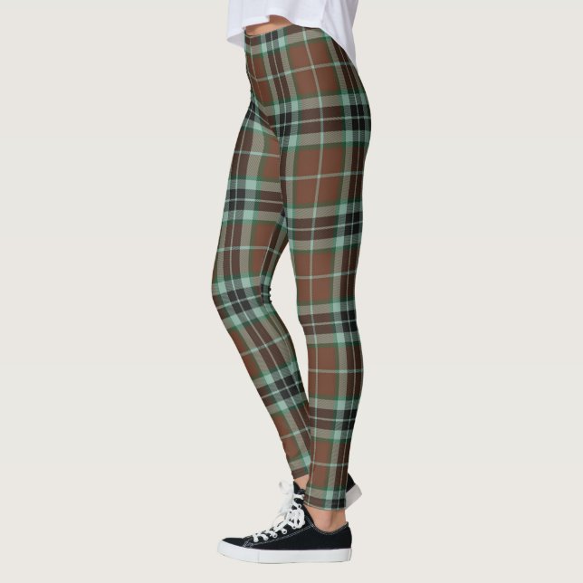 Scotstee Klan Thomson Hunting Modern Tartan Women Leggings (Vänster)