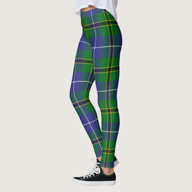 Scotstee Klan Turnbull Hunting Tartan Women Leggings (Vänster)