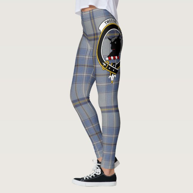 Scotstee Klan Tweedie Vapensköld Tartan Women Legg Leggings (Vänster)