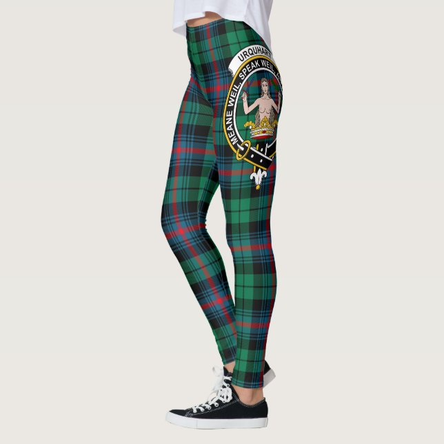 Scotstee Klan Urquhart Broad Red Ancient Vapensköl Leggings (Vänster)