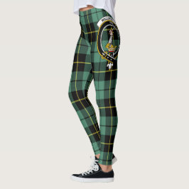 Scotstee Klan Wallace Ancient Vapensköld Tartan Wo Leggings