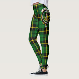 Scotstee Klan Wallace Hunting Vapensköld Tartan Wo Leggings