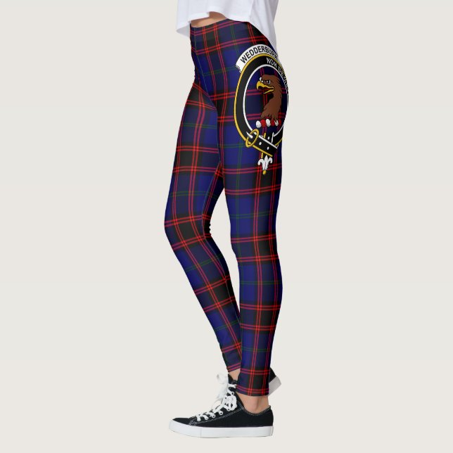 Scotstee Klan Wedburn Vapensköld Tartan Women Leggings (Vänster)