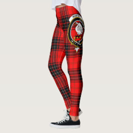 Scotstee Klan Wemyss Vapensköld Tartan Women Leggi Leggings