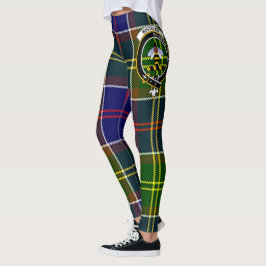 Scotstee Klan Whitelaw Modern Vapensköld Tartan Wo Leggings