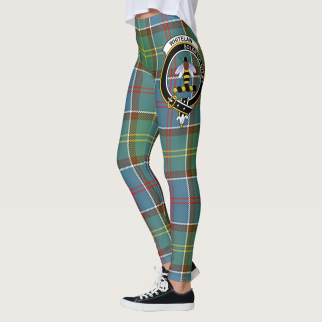 Scotstee Klan Whitelaw Vapensköld Tartan Women Leg Leggings (Vänster)
