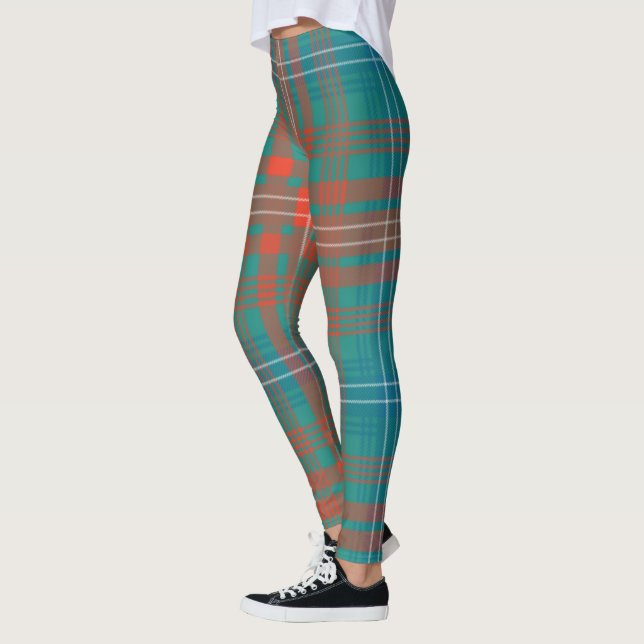 Scotstee Klan Wilson Ancient Tartan Women Leggings (Vänster)