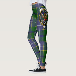 Scotstee Klan Wishart Hunting Vapensköld Tartan Wo Leggings