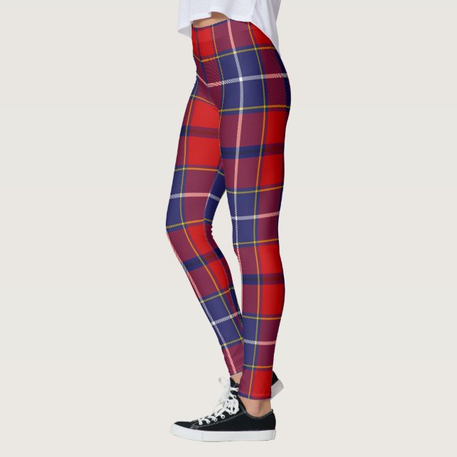 Scotstee Klan Wishart Tartan Women Leggings (Vänster)