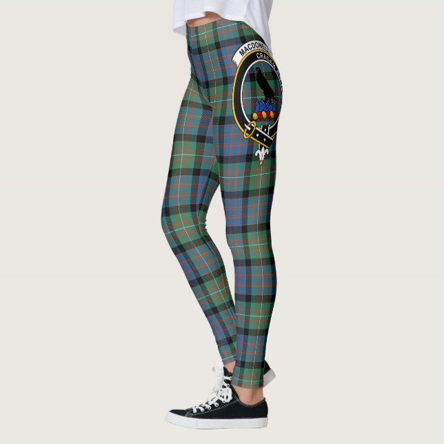 Scotstee Klane MacDonell Of Glengarry Uråldrig vap Leggings (Vänster)