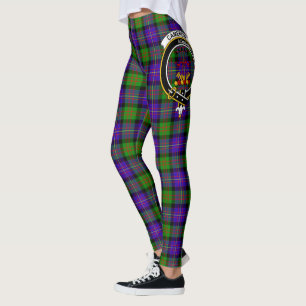 Scotstee klanen Camerons vapensköld tartan damstru Leggings