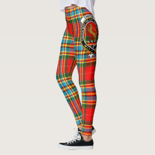 Scotstee klanen Chattan Modern vapensköld Tartan K Leggings