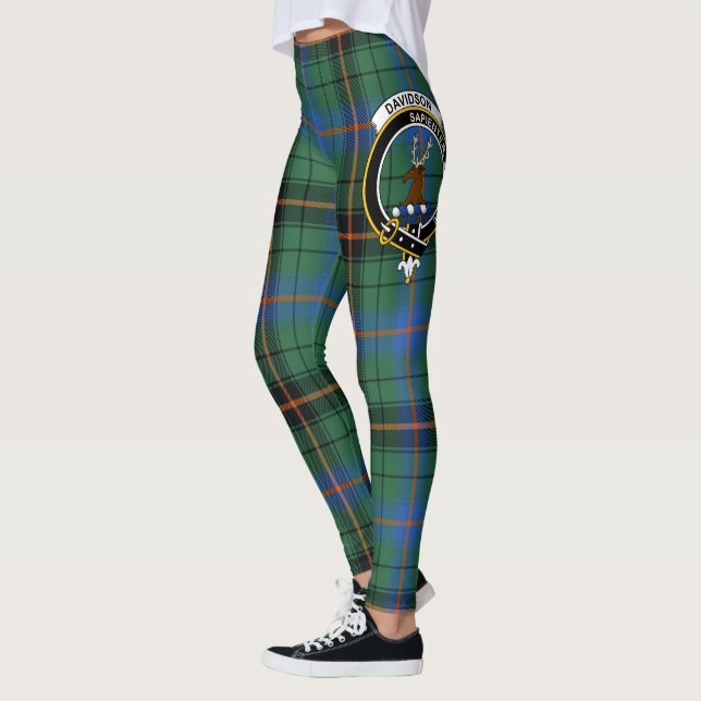 Scotstee klanen Davidson Ancient Crest Tartan kvin Leggings (Vänster)