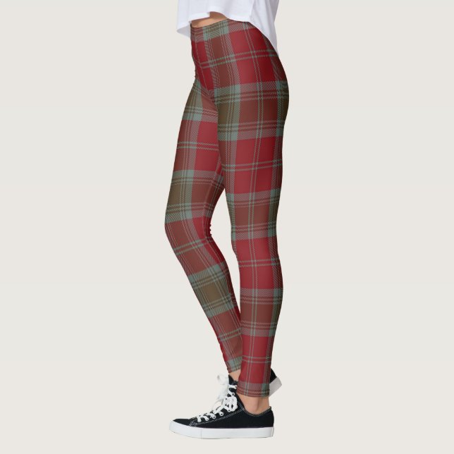 Scotstee klanen Lindsay Tartan Damstrumpor Leggings (Vänster)
