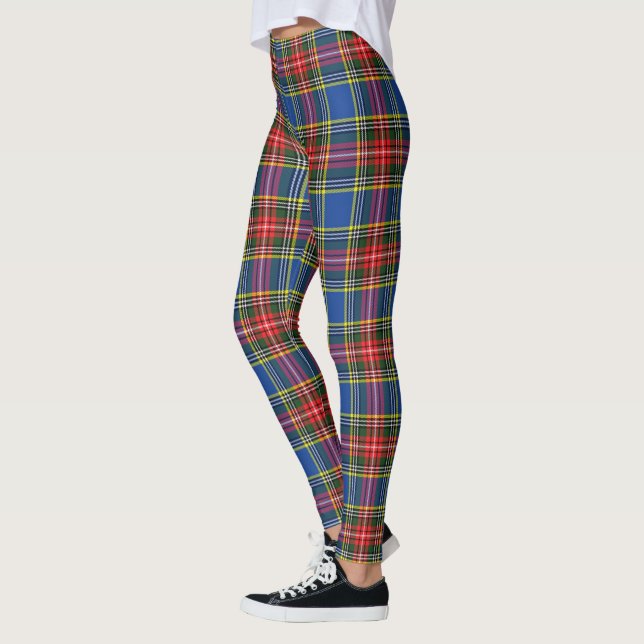 Scotstee klanen MacBeth modern tartan damleggings Leggings (Vänster)