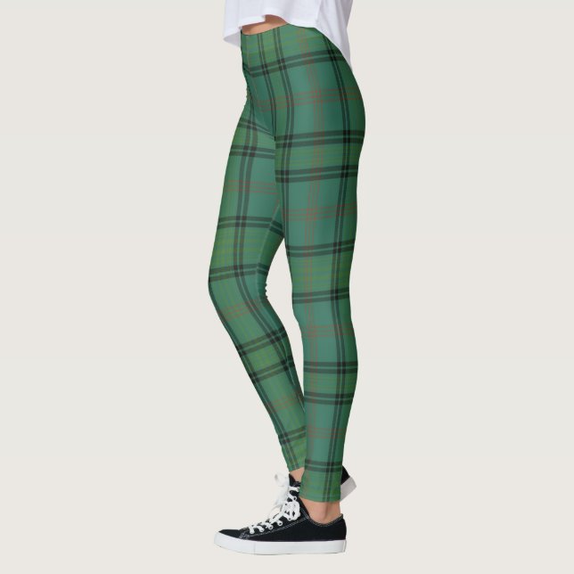Scotstee Klanen Ross Jakt Gammal Tartan Kvinnor Leggings (Vänster)
