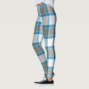 Scotstee klanen Stewart Muted Blue Tartan Kvinnor Leggings