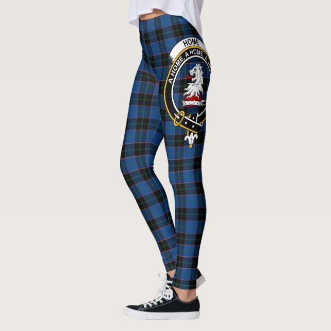 Scotstee Klanhus Hume Crest Tartan Dambyxa Leggings (Vänster)