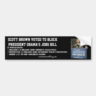 Scott agerar bruna blockerade Obamas jobb Bildekal