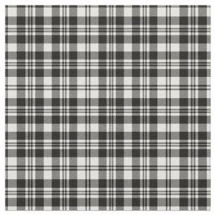 Scott Black & White Modern Tartan Tyg