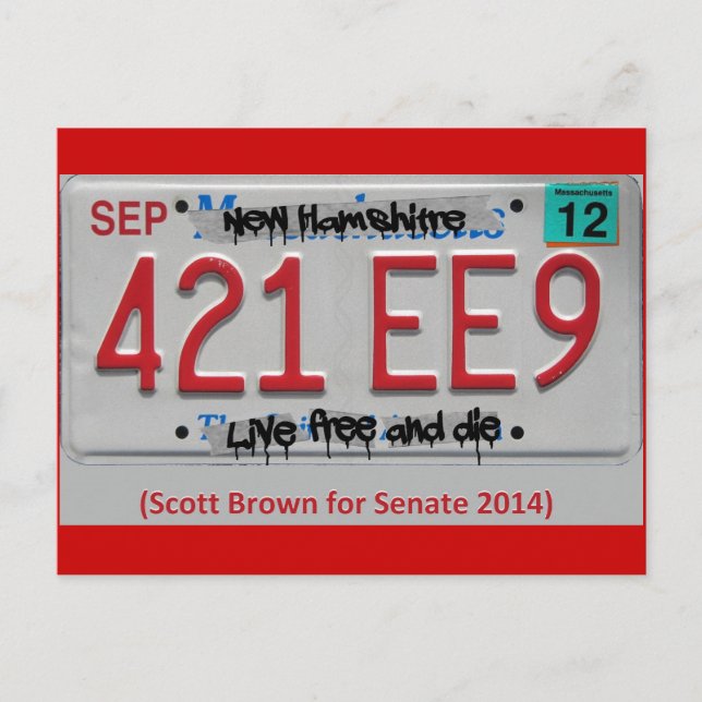 Scott Brown för senaten 2014 Vykort (Framsida)