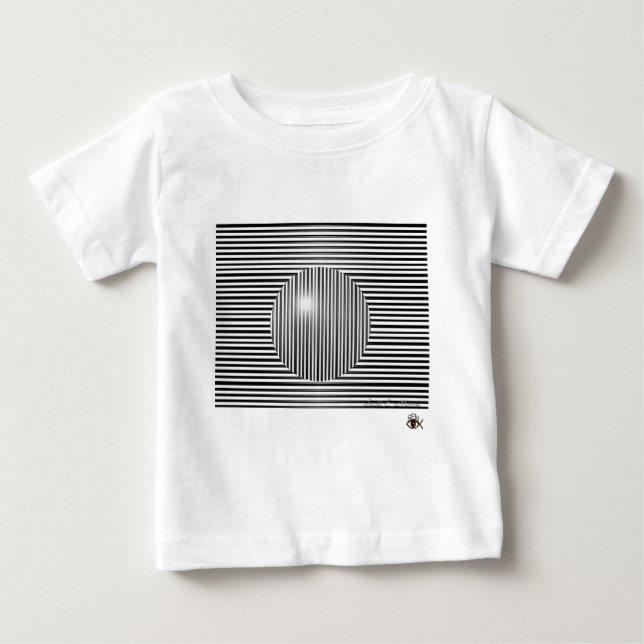 Scott E. Morris Optisk illusion Tee Shirt (Framsida)