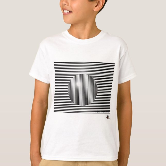 Scott E. Morris Optisk illusion Tee Shirt (Framsida)
