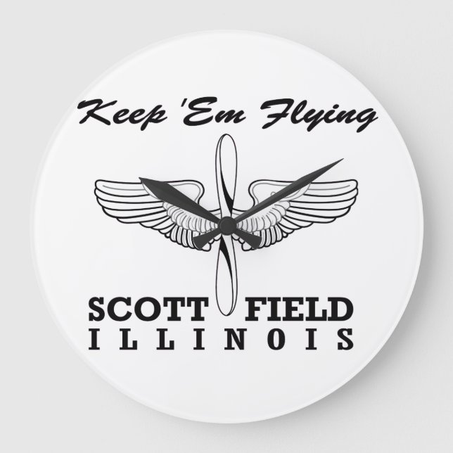 Scott Fält (Luft Force Base), Belleville, IL Stor Klocka (Framsida)