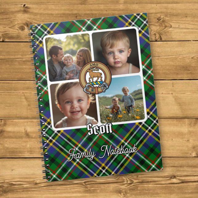 Scott Familj Foto Collage Anteckningsbok (Skapare uppladdad)