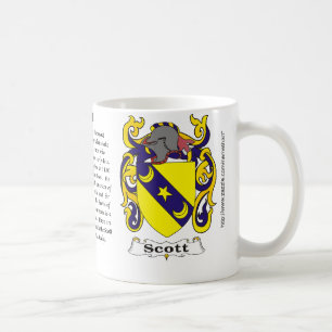 Scott familjvapensköld en mugg