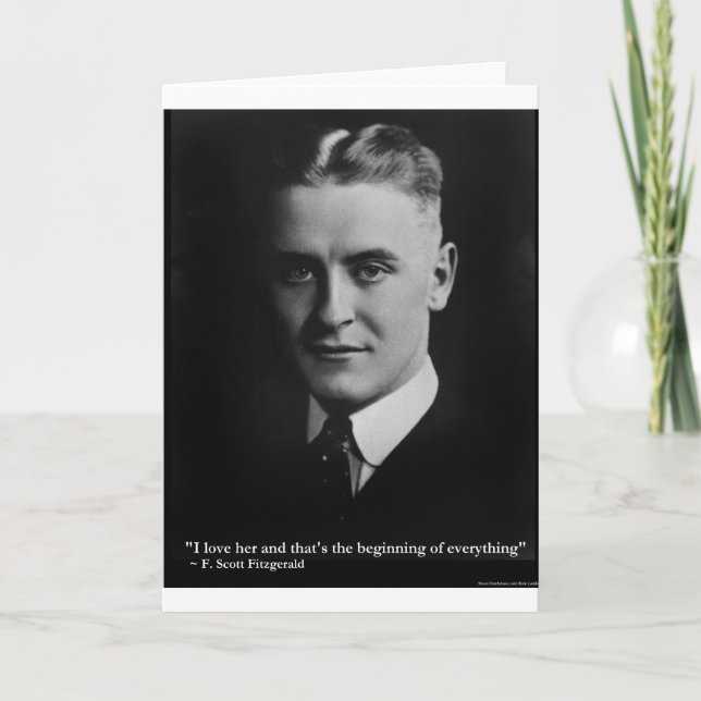Scott Fitzgerald "Kärlek/Beginning", offertpresent Kort (Framsida)