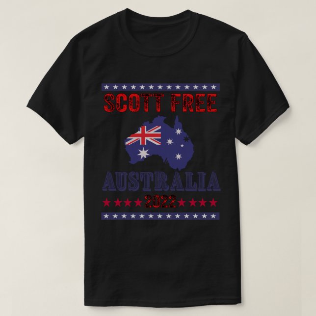 Scott Free - Australiens federala val 2022 Fitte T Shirt (Design framsida)