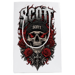 Scott Gothic Skull Personlig Namndesign