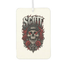 Scott Gothic Skull Personlig Namndesign