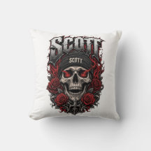 Scott Gothic Skull Personlig Namndesign