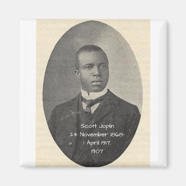 Scott Joplin 1907 Magnet (Framsidan)