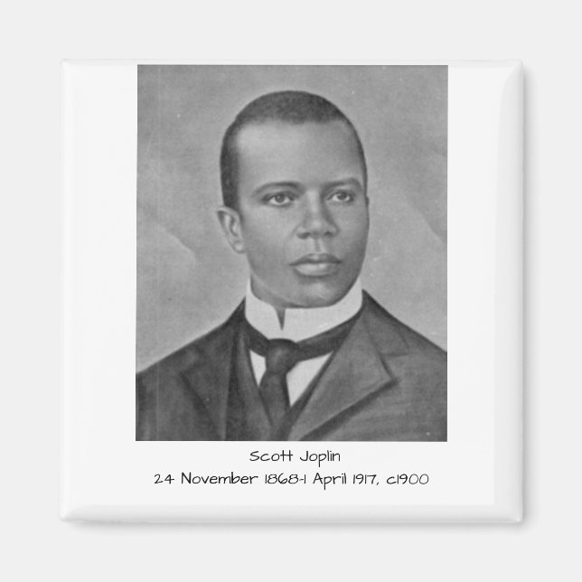 Scott Joplin c1900 Magnet (Framsidan)