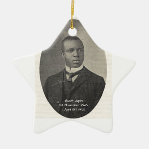 Scott Joplin Julgransprydnad Keramik