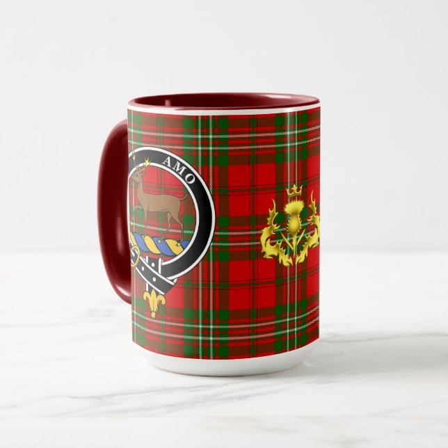 Scott Klan Badge & Tartan Mugg (Framsida vänster)