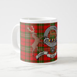 Scott Klan Badge w/Tartan & Stags Giant Coffee Mug Jumbo Mugg