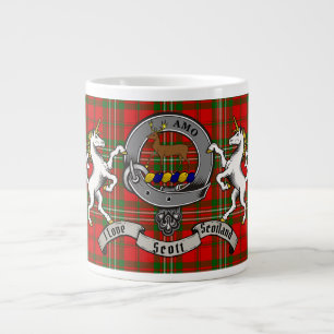 Scott Klan Badge w/Tartan & Unicorn Jumbo Mugg