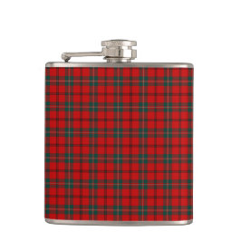 Scott Klan Tartan Bright Red and Grönt Play Fickplunta