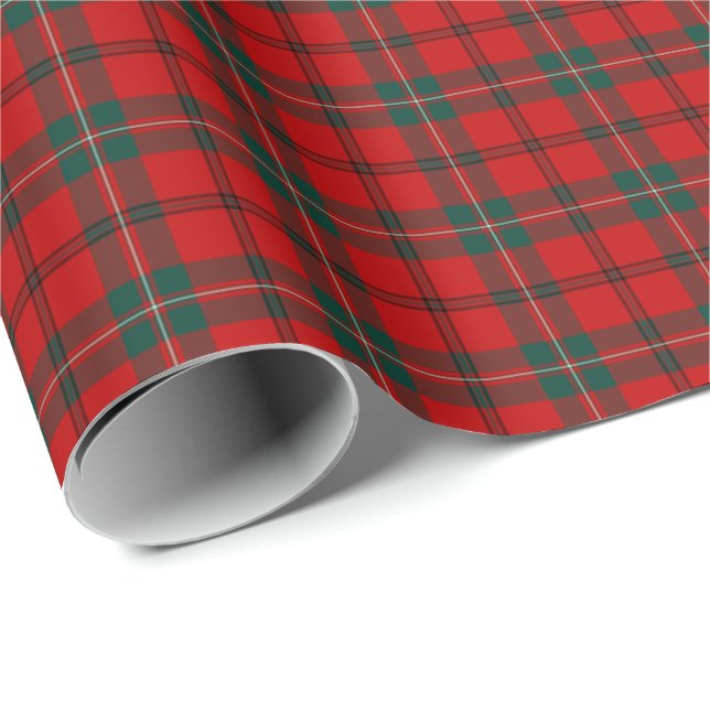 Scott Klan Tartan Presentpapper (Rullad Hörn)