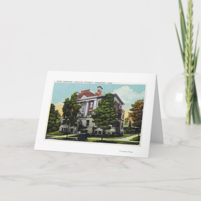 Scott Laboratory of Wesleyan Universiteten Kort (Framsida)