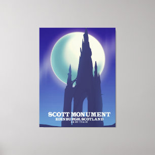 Scott Monument, Edinburgh, Skottland Canvastryck